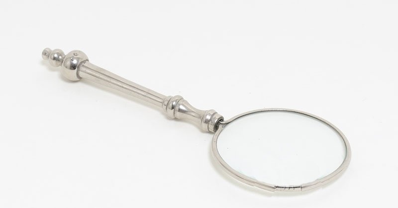 Magnifier in wood box- 2 inches (1 of 4)