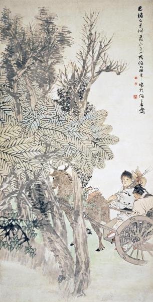 Ren Yi - Deer Pulling A Chariot (1 of 1)