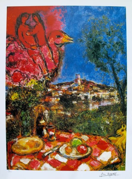 Marc Chagall Lithograph: After Marc Chagall Lithograph