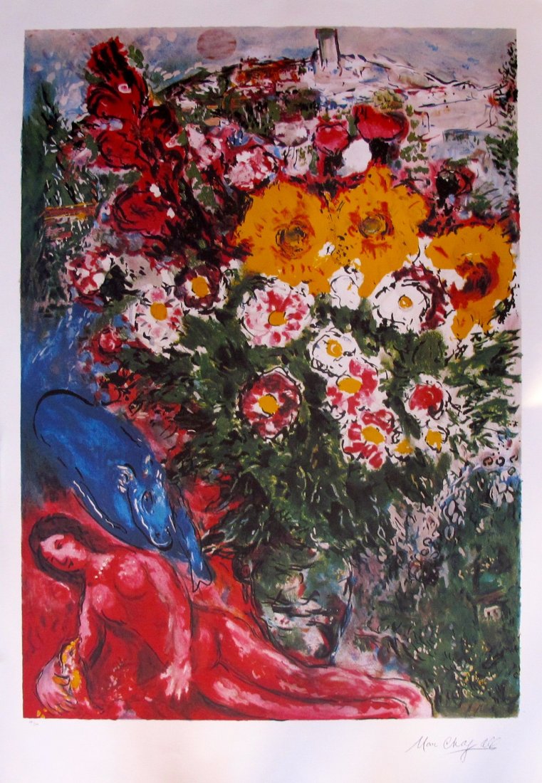 Marc Chagall Lithograph: After Marc Chagall Lithograph