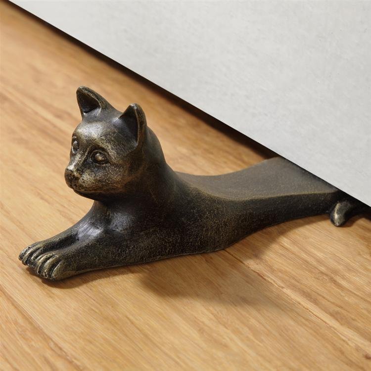 Stretching Cat Doorstop (1 of 1)