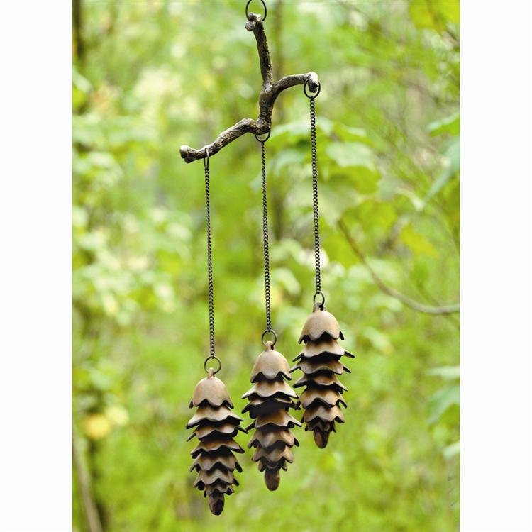 Triple Pinecone Wind Chime: Triple Pinecone Wind Chime
