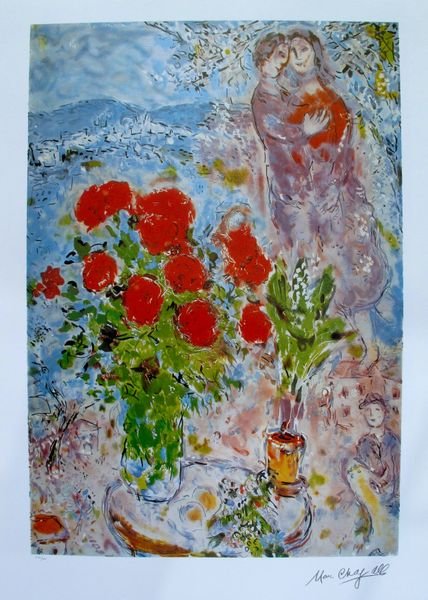 Marc Chagall Lithograph: After Marc Chagall Lithograph