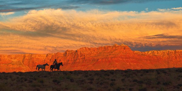 Robert Dawson - Trailing Home: Robert Dawson - Trailing Home Giclee on Canvas, Open Edition Dimensions: 24 x 48 Edition Size: Open