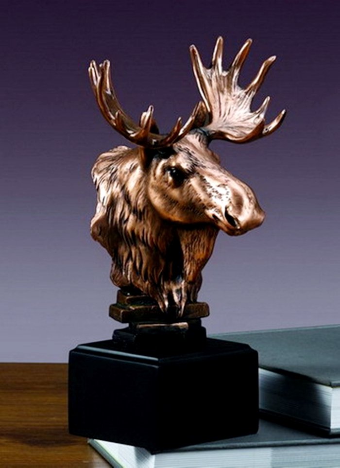 Bronze Moose Head (1 of 1)