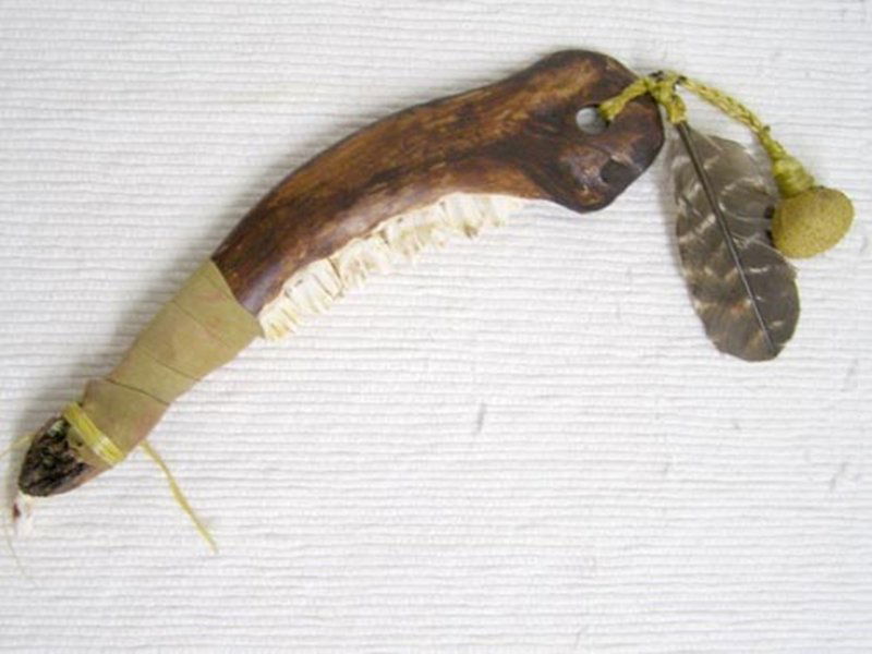 Native American Apache Made Counting Coup Skull Cracker (1 of 1)