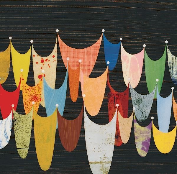 Rex Ray. Swoop: Art Print on Canvas - Rex Ray. Swoop