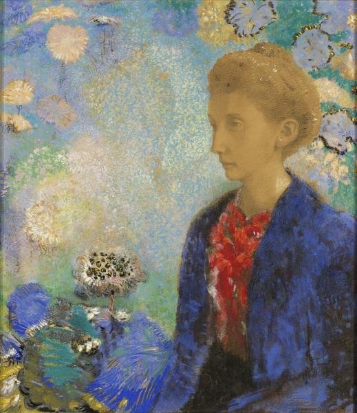 Odilon Redon - Baronne De Domecy: Odilon Redon - Baronne De Domecy Size: 38 1/4 X 44 In. - This Is A Gallery Stretched Giclee Print On Canvas. The Piece Was Printed On High Quality Artist Grade 350 Gsm, Acid-free, Archival Canvas And