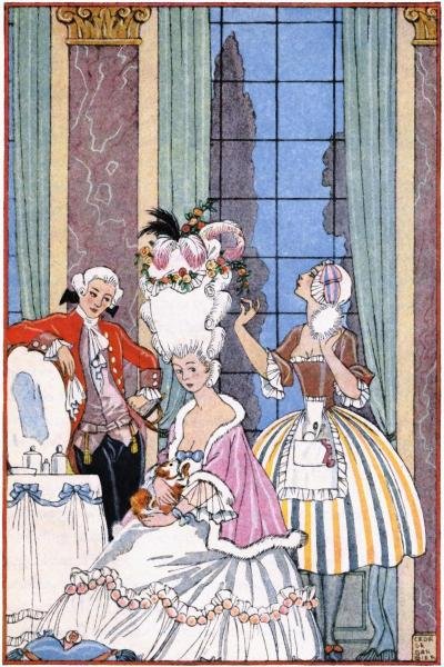 Georges Barbier - France In The 18th Century: Georges Barbier - France In The 18th Century Size: 40 X 60 In. - This Is A Gallery Stretched Giclee Print On Canvas. The Piece Was Printed On High Quality Artist Grade 350 Gsm, Acid-free, Archival Can