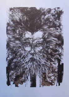 Moretti, Raymond: Raymond Moretti Limited Edition Lithograph The Zelote