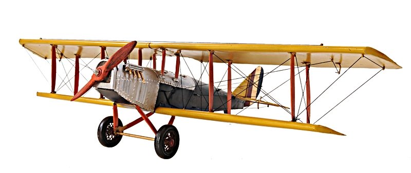 Yellow Curtis Jenny Plane 1:18 (1 of 4)
