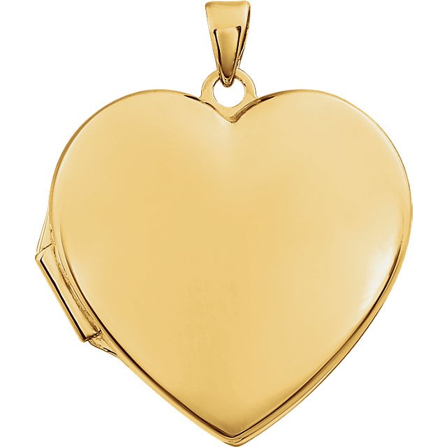 14kt Yellow Heart Locket: 14kt Yellow Heart Locket - 14Kt Yellow -- Heart Locket - DWT/Pennyweight: 1.86 - Gram Weight: 2.89