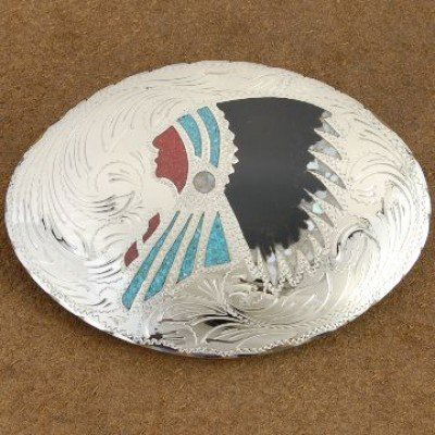 Native American Belt Buckle (1 of 3)