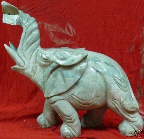Large Jade Elephant (1 of 3)