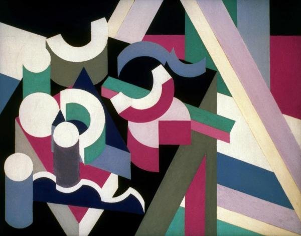 Patrick Henry Bruce - Peinture/nature Morte: Patrick Henry Bruce - Peinture/nature Morte Size: 36 X 28 1/4 In. - This Is A Gallery Stretched Giclee Print On Canvas. The Piece Was Printed On High Quality Artist Grade 350 Gsm, Acid-free, Archival