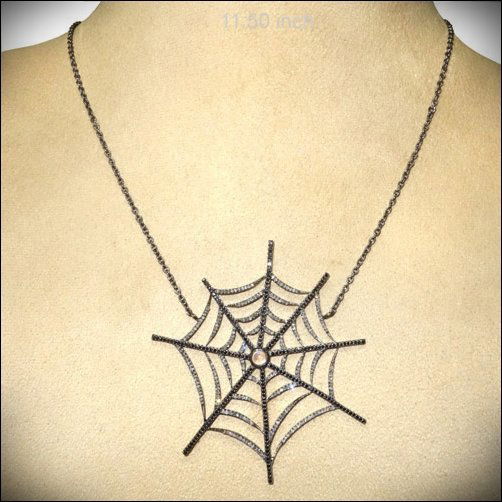 Necklace - Diamond -Silver (1 of 1)
