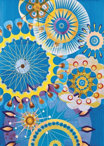 Rex Ray. Cirrosa: Art Print on Canvas - Rex Ray. Cirrosa