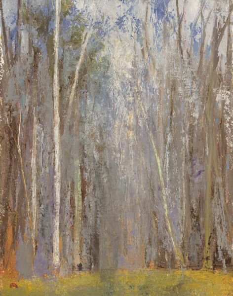Elissa Gore. Birch Woods: Art Print on Canvas - Elissa Gore. Birch Woods