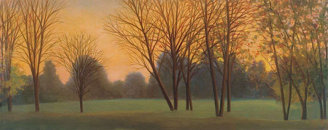 Elissa Gore. Bucks Dawn: Art Print on Canvas - Elissa Gore. Bucks Dawn