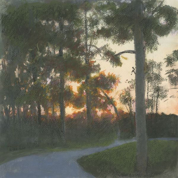 Elissa Gore. Sand Hill Sunset III: Art Print on Canvas - Elissa Gore. Sand Hill Sunset III
