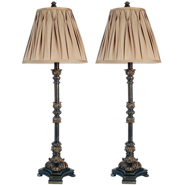 Pleated Buffet Lamp Set of 2 (1 of 1)
