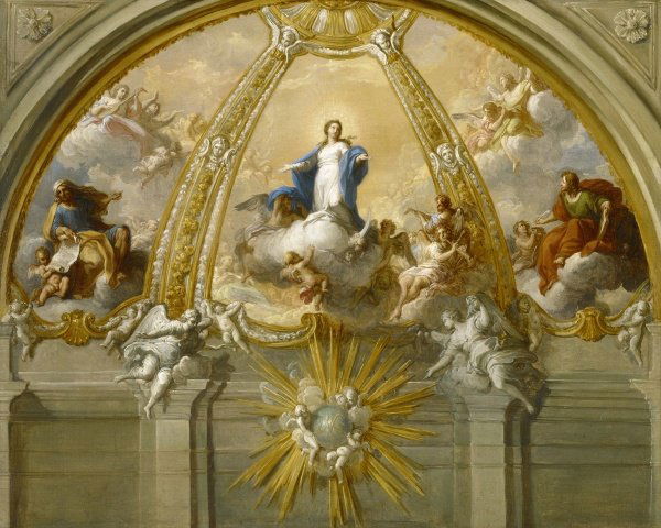 Placido Costanzi - Immaculate Conception: Placido Costanzi - Immaculate Conception Size: 35 X 28 In. - This Is A Gallery Stretched Giclee Print On Canvas. The Piece Was Printed On High Quality Artist Grade 350 Gsm, Acid-free, Archival Canvas