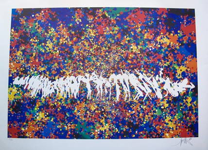 Raymond Moretti: Raymond Moretti Jazz Band Hand Signed Limited Edition Lithograph