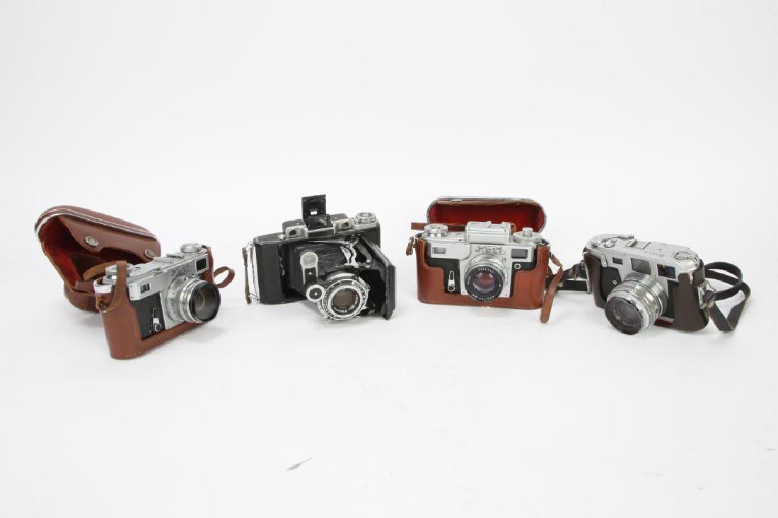 (3) RUSSIAN / SOVIET 35MM CAMERAS KIEV & ARIES (1 of 8)