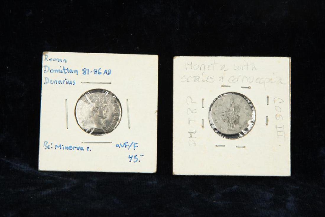 (2) ANCIENT ROMAN COINS (1 of 6)