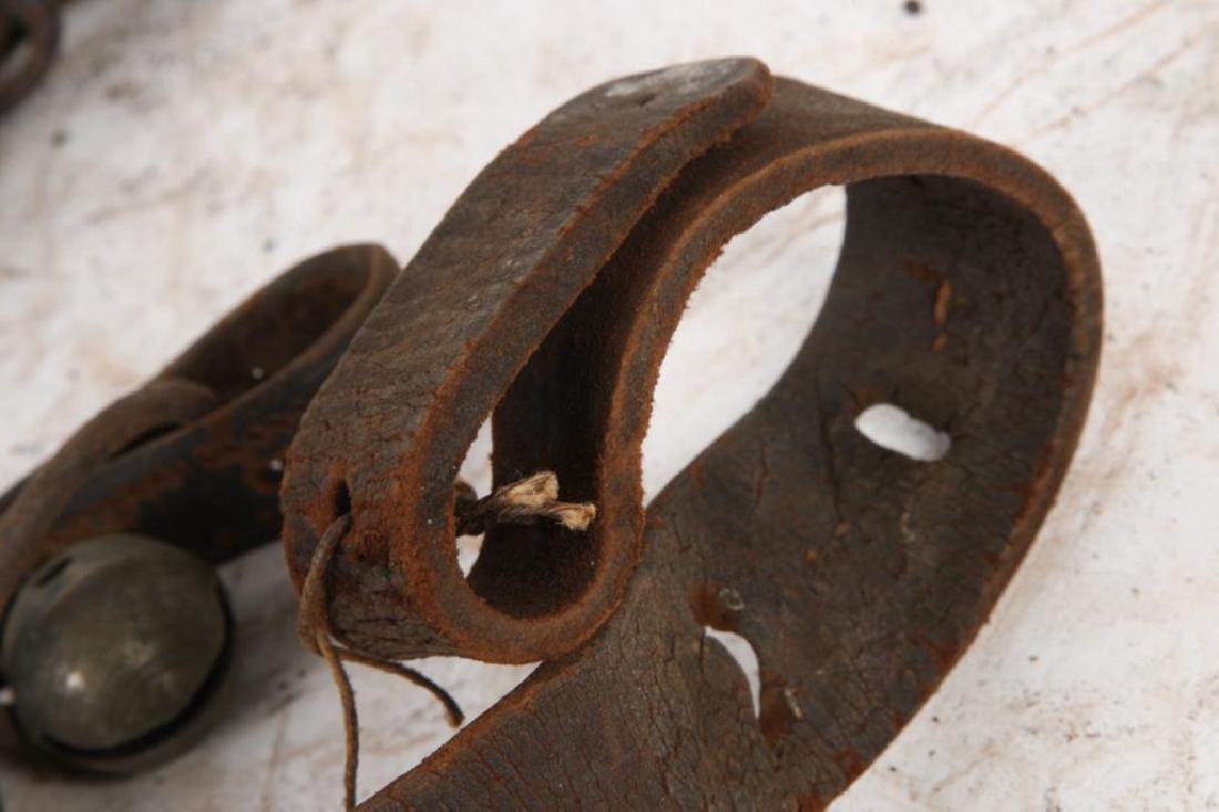 (3) BELTS OF BRASS SLEIGH BELLS SOME SIGNED (1 of 13)