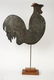FOLK ART METAL CUT-OUT ROOSTER WEATHERVANE