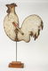 FOLK ART METAL CUT-OUT ROOSTER WEATHERVANE - 7