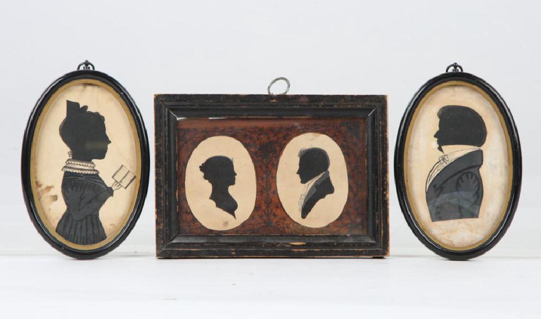 FOUR 19TH CENTURY FOLK ART PORTRAIT SILHOUETTES (1 of 4)