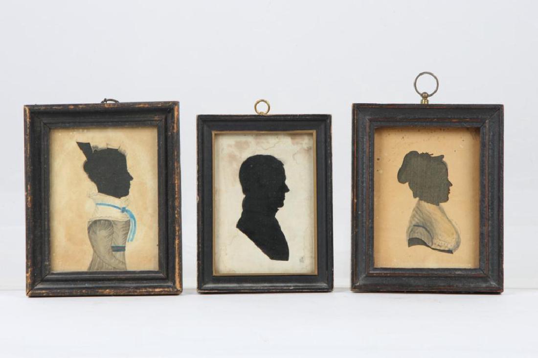 THREE FOLK ART CUT PAPER SILHOUETTES (1 of 3)