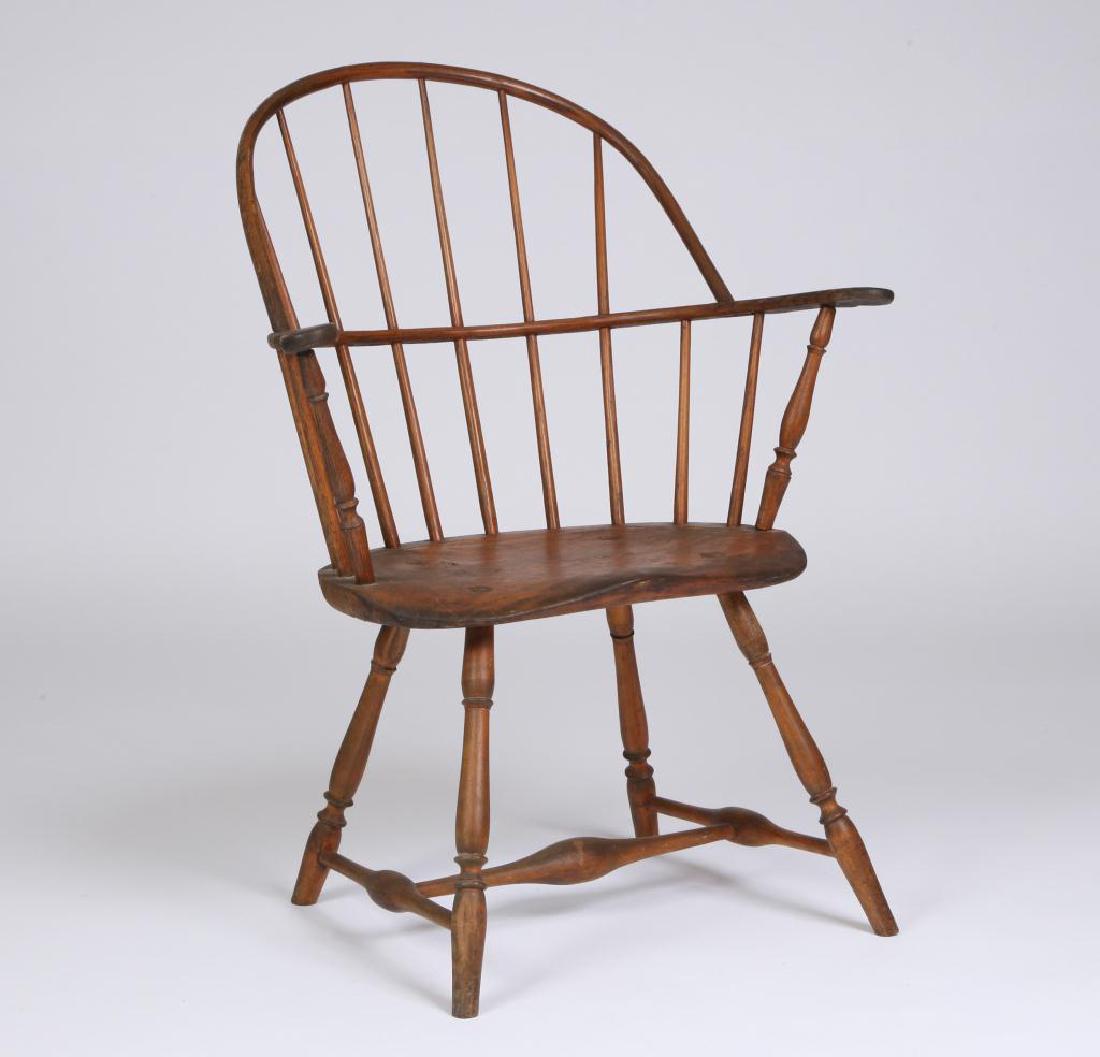 (18th c) SACK BACK WINDSOR ARMCHAIR (1 of 3)