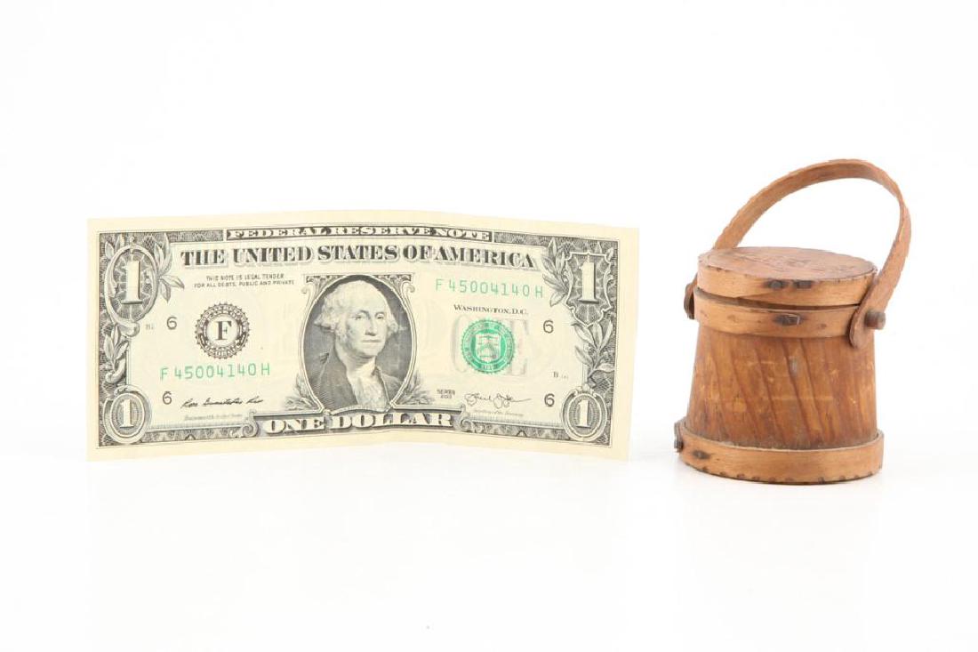 MINIATURE (19th c) FIRKIN / NATICK MA (1 of 8)