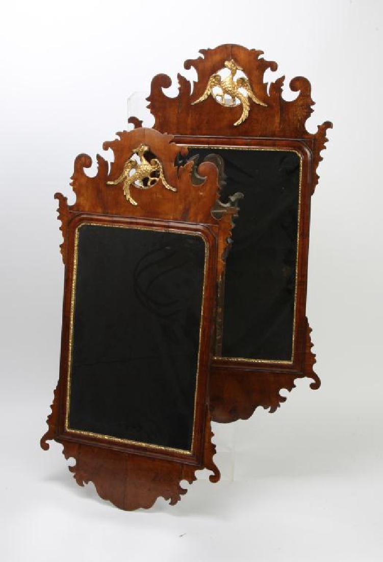 PAIR OF ENGLISH CHIPPENDALE STYLE MIRRORS (1 of 7)