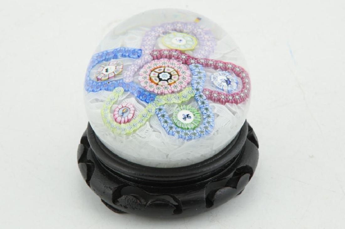 PERTHSHIRE MILLEFIORI PAPERWEIGHT DATED 1980 (1 of 4)