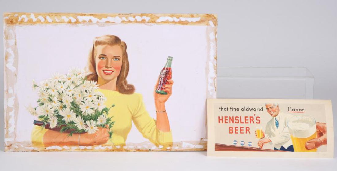 SVEN CARLSON (1911-2006) COKE AND BEER ILLUS (1 of 3)