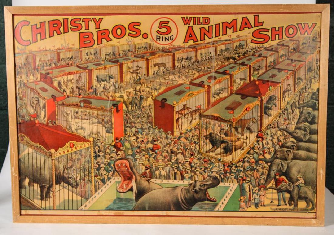 (2) CIRCUS POSTERS WALTER L. MAIN & CHRISTY BROS. (1 of 11)