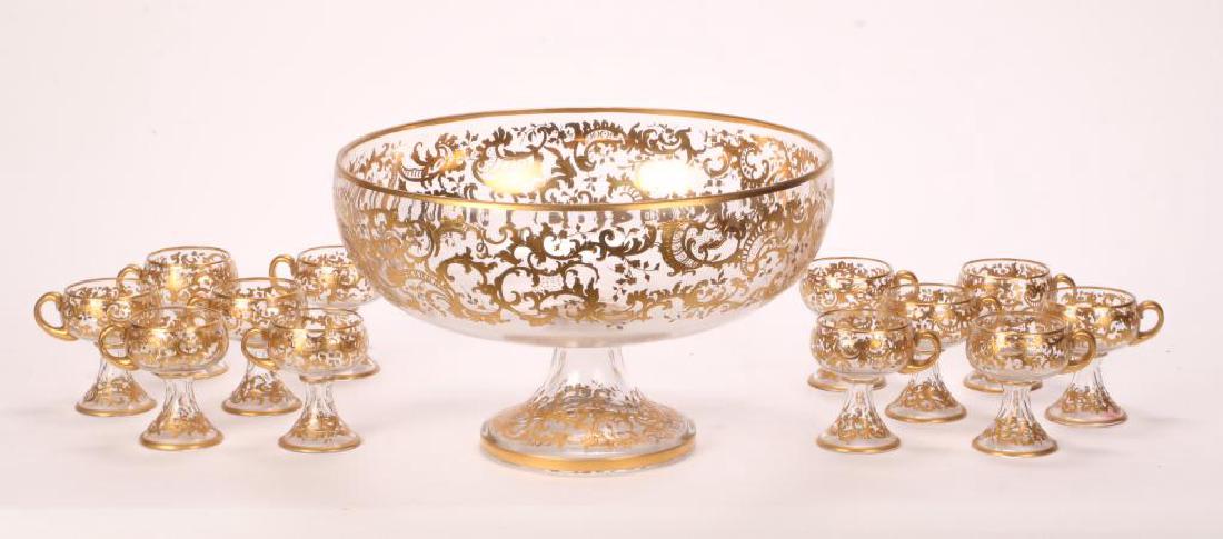 MOSHER QUALITY PUNCH BOWL SET with CUPS (1 of 7)