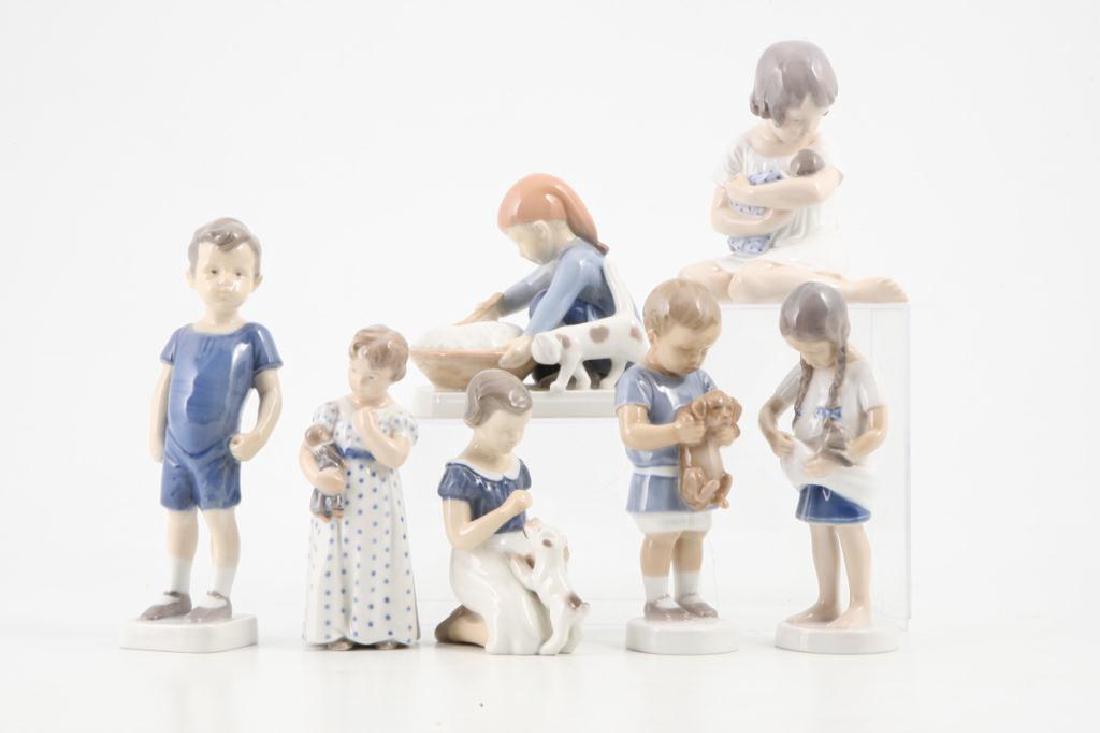 (7) ROYAL COPENHAGEN FIGURINES OF CHILDREN & PETS (1 of 14)