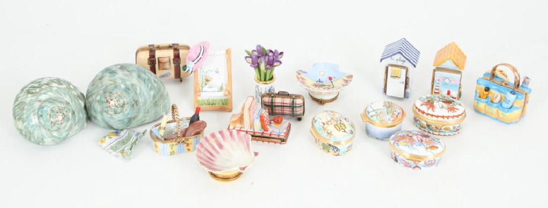 (17) BEACH THEMED ENAMELED & PORCELAIN BOXES (1 of 4)