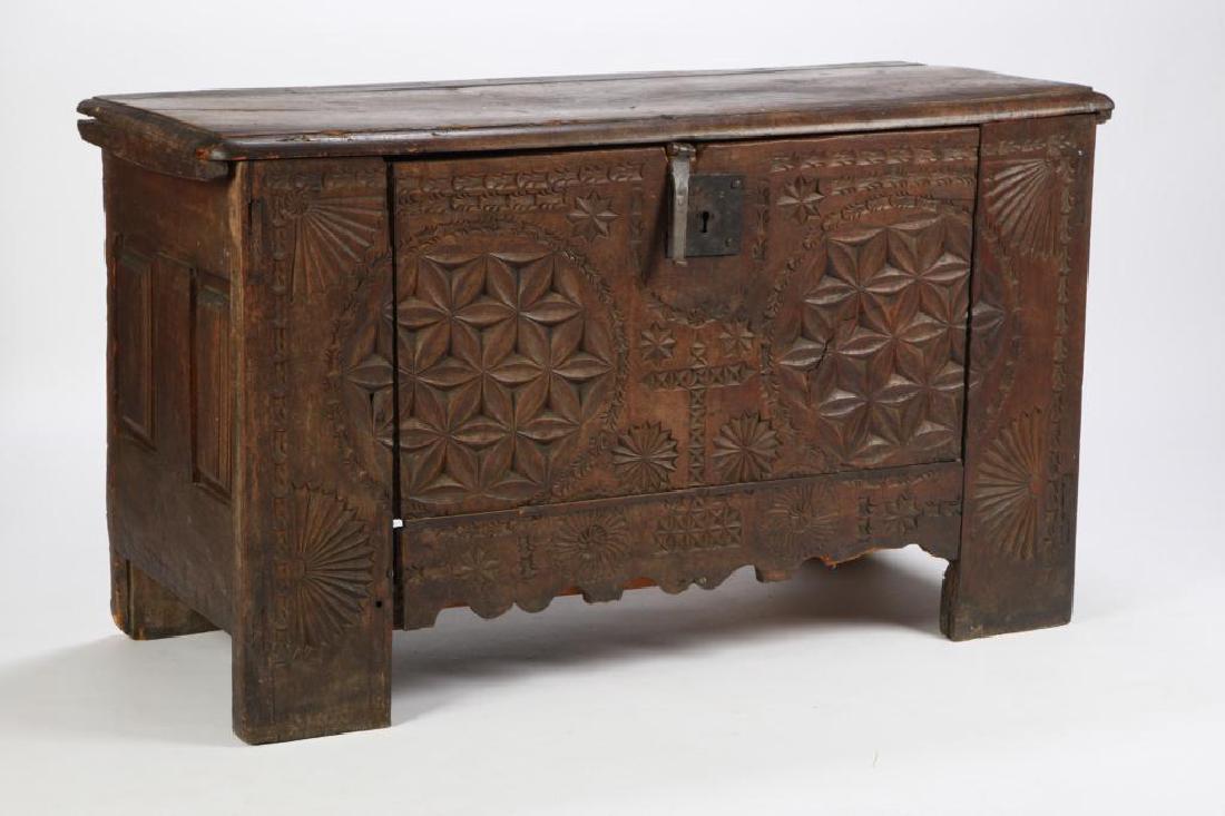 (17th c) SPANISH COLONIAL CHEST (1 of 10)