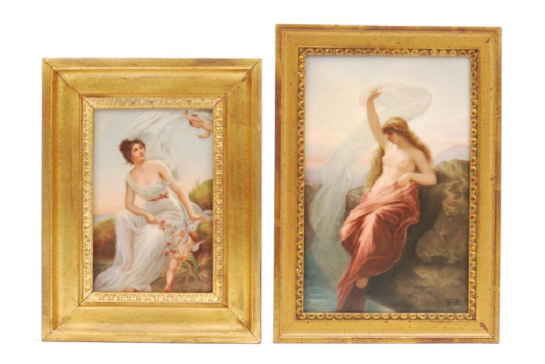 WAGNER PORCELAIN PLAQUE AND A SECOND (1 of 4)