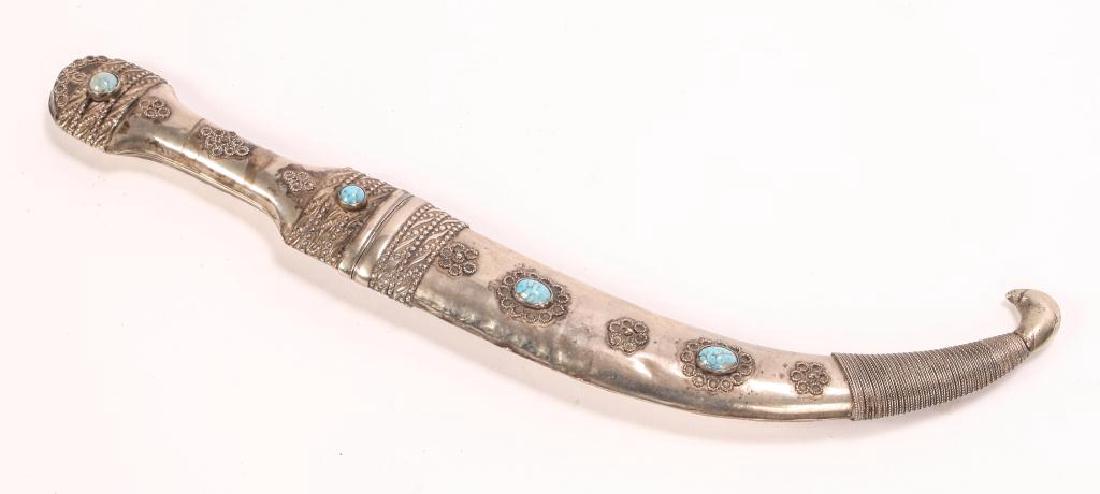 OTTOMAN ISLAMIC ARAB SILVER DAGGER (1 of 8)