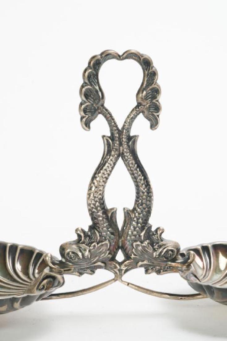 STERLING SILVER DOUBLE BON BON CADDY (1 of 2)