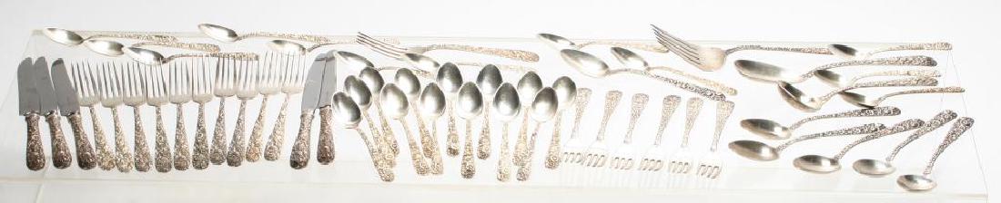 KIRK REPOUSSE PARTIAL STERLING SILVER FLATWARES (1 of 14)