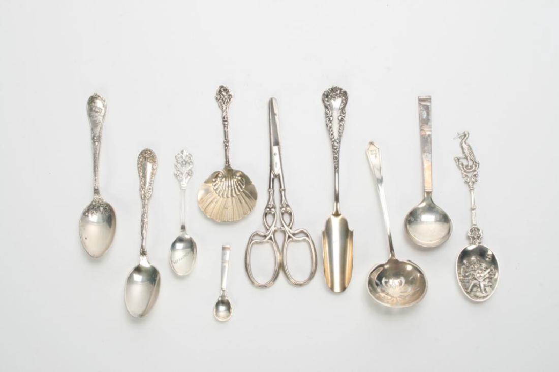 (10) PIECES OF STERLING SILVER INCL. GRAPE SHEARS (1 of 13)
