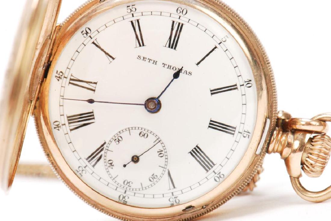 GOLD SETH THOMAS LADIES PENDENT WATCH (1 of 8)